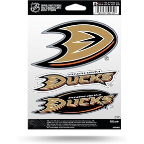NHL Hockey Carbon Fiber Design Triple Sticker Sheet