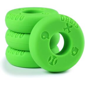 Orbis Bat Grip Choke Up Rings with Baseball Icons, 4 Pack, Bat Knob Stacker for Youth Baseball, Softball and Tee Ball, Improve Grip and Reduce Sting