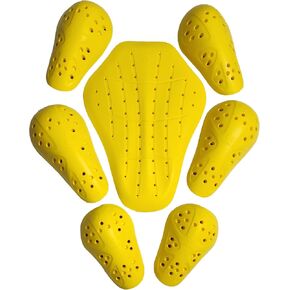 حزمة من وسادات الدروع المعتمدة من المستوى 2 من CE مكونة من 7 قطع، وواقيات الظهر والكتف والركبة والمرفقين المعتمدة من المستوى 2 لسترات الدراجات النارية. in Kuwait