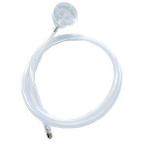 DU-MOST Aerosol Can Extension Kit, 24" Flexible PVC Hose, 360-Degree Brass Nozzle, Reusable & Fits Fluid Film Rust & Corrosion Protection Cans, White