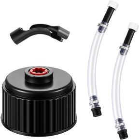 Fuel Filler Jug Hose Racing Fuels Replacement Cap LC2 fuel jug hose Gas Can Cap for 5 Gallon Gas Jug Fuel Tank (Classic Style) (4 Pieces)