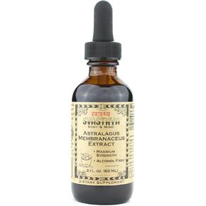 SVASTHYA Body & Mind Astragalus Membranaceus Liquid Extract - Boosts Immune System & Mental Clarity, Natural Healing & Stress Relief, Made in The USA, GMP, 2 oz