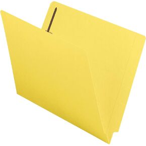 Smead WaterShed/CutLess End Tab Fastener File Folder, Reinforced Straight-Cut Tab, 2 Fasteners, Letter Size, Purple, 50 per Box (25550)