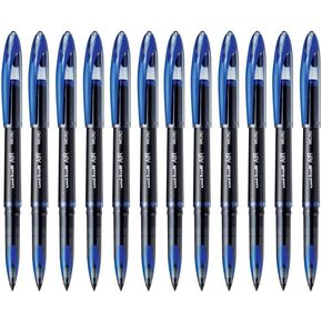 Uni-Ball AIR Micro - 0.5mm Fine Rollerball - Box of 12- Blue - UBA-188-M