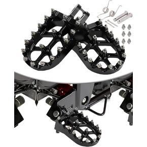 Motorcycle Foot Pegs Pedal Footpegs For GRO.M MSX 125 2013-2025, MONKE.Y 125 2020-2024 Dirt Street Bike, BLACK
