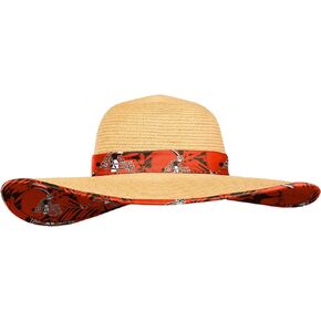 FOCO NFL Womens Floral Straw Hat