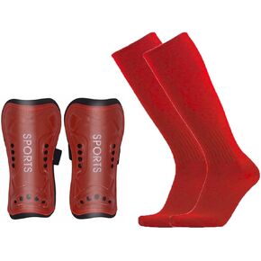 Soccer Shin Guards for Kid Teen Youth Adult- Shin Guards Pad and Soccer Socks Cushion Protection Reduce Shocks and Injuries for Soccer Game