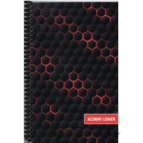 Side Spiral Bound Checkbook/Transaction Register Debit Card and Check Register Account Tracker (Red Lights)