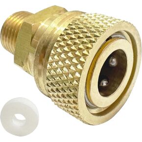 1/8 BSPP Male Thread Quick-Disconnect Plug Adapter, 8mm Fmale Quick Disconnect Adapter, PCP Paintball Charging Fittings with Sealing O-Ring
