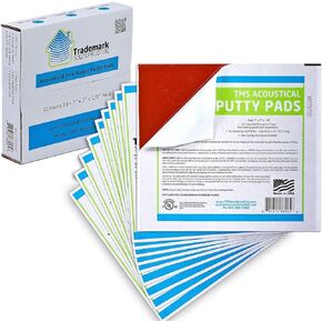 Acoustical Putty Pads - Moldable Soundproofing Pad - Fire Stop for Electrical Boxes Wall Openings Outlet Putty Pad - Size 7 x 7 - Highest UL and STC Rating - Pack of 3 Putty Pads - Made in USA