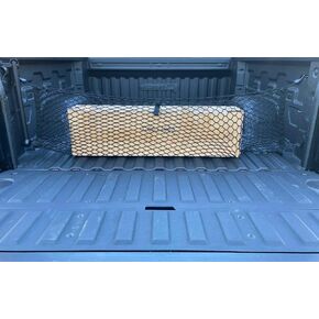 Envelope Style Trunk Mesh Cargo Net for GMC Sierra 2013-2024, Automotive Exterior Accessories - Premium Car Trunk Storage Organizers, Cargo Bed Net for Pickup Truck, Smart Vehicle Storage Organizer