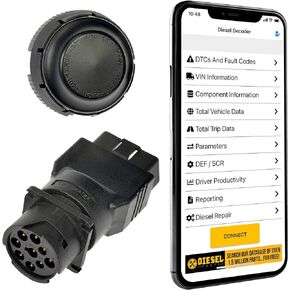 Diesel Laptops Heavy Duty Truck Scanner with DPF Regens Diesel Decoder Mobile Diagnostic Tool for Cummins, Volvo, Paccar, International and Repair Information for iOS & Android