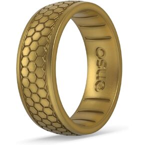 Enso Rings Signature Etched Collection - Classic Etched Silicone Rings - Comfortable and Flexible Design - Made in USA