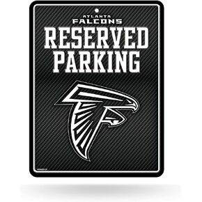 Rico Industries NFL Football Carbon Fiber 8.5" x 11" Carbon Fiber Metal Parking Sign - Great for Man Cave, Bed Room, Office, Home Décor in Kuwait
