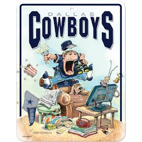 ريكو إندستريز NFL Football Gary Patterson لافتة وقوف السيارات المعدنية المصنوعة من ألياف الكربون للمروحة