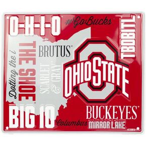 Hangtime Ohio State University - Ohio Buckeyes 12 x 14 inch Fan Cloud Sign