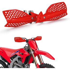 Red Vented Handguard 7/8" and 1 1/8" Aluminum Hand Guard for CRF50 CR80 CR85 CRF110 CR125R CR250R CR500R CRF150R CRF150F Motorcycle Dirt Bike Pit Bike