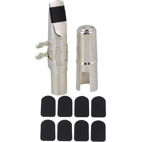 Bstinay Saxophone Mouthpiece 8 Pcs Saxophone Mouthpiece Patches Pads 0.8mm black dental pad trapezoid Type 2 in Saudi Arabia