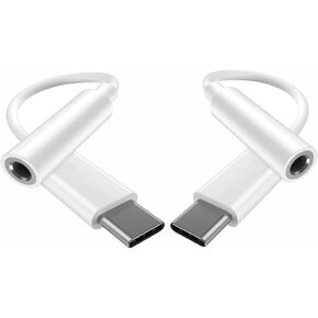 Aoaizue USB C to 3.5mm Aux Cable, 2 Pack Type USB-C to 3.5mm Headphone Aux Audio Adapter Cord Compatible with i-Phone 15Plus/15 Pro Max,Google 8/Pixel 8 Pro, Sumsung,Huawei,HTC and More