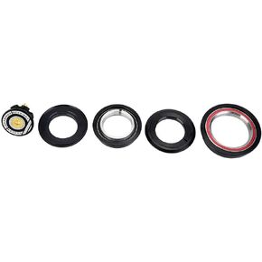 VGEBY Tapered Headset, 4456ST Bicycle Stem Headset Spacers Bicycle Tapered Straight Tube Fork Headset 44mm 56mm CNC AL6061 T6 MTB Fork Headset Tapered Tube Fork Zs44/Zs56