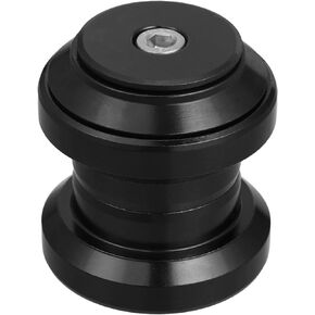 X AUTOHAUX 34mm 1-1/8" Threadless Bicycle Headset Combo Bike Threadless External Headset Sealed Cartridge Bearings MTB Road Headset with Top Cap Black