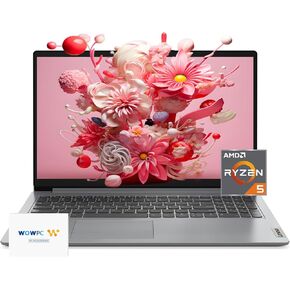 Lenovo IdeaPad Laptop, 15.6" FHD Display, AI-Powered Intel Core i5, Long Battery Life, USB-C, Webcam, HDMI, Wi-Fi 6, Bluetooth, w/WOWPC Bundle, Windows 11 Pro (40GB RAM | 2TB PCIe SSD)