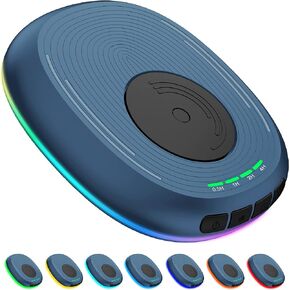 VKAROOD Mouse Jiggler جهاز تحريك الماوس غير القابل للاكتشاف مع مؤقت، مفتاح تشغيل/إيقاف، متذبذب ماوس خفيف للتنفس لمنع النوم على شاشة الكمبيوتر المحمول (أسود)
