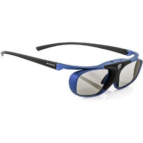 Hi-SHOCK 2X RF Pro Black Diamond | RF 3D glasses for Epson, SONY RF projectors | compatible with TDGBT500A, SSG-3570CR, TY-ER3D4MU