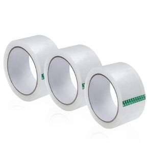 Packing Tape Heavy Duty 3 Rolls, 1.88" x 60yd 2.8mil 3" Core Clear Packaging Tape for Moving Boxes, Strong Sealing, Suitable for Shipping, Mailing and Packing (Pack of 3)