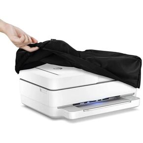 Printer Dust Cover Case Compatible with HP DeskJet 2755e/4155e Wireless All-in-One Printer, Waterproof Anti-Static Printer Protector Sleeve - 17.9 x 14.5 x 5.9 Inch (Black)