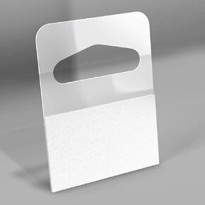 300 Slot Hang Tags | Heavy Duty Self Adhesive Hanging Tabs | Great for Retail Displays in Business Shops | 1-1/4" x 1-5/8"