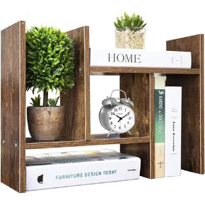 Adjustable Wood Desk Shelf Organizer Office Home Multipurpose desktop shelf, Display Shelf Rack Top Mini Bookcase, Free Style Display desktop organization