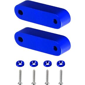 YESHMA Front Hood Vent Space Riser Spacer Modification Kit, Hood Riser Compatible with Honda Civic Acura Integra, Aluminum Alloy Car Hood Vent Spacer Riser for CRX Del Sol (Black)
