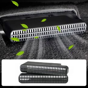 LUNQIN Car Under Seat Air Outlet Protection Cover for Toyota Corolla 2020 2021 2022 2023 2024 Auto Interior Accessories Backseat Vent Conditioner Intake Flow Inlet Grille Protector Set Net Accessory