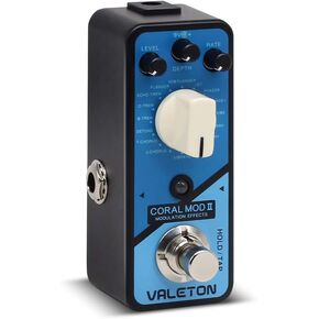 Valeton Coral Mod II Digital Modulation Chorus Flanger Phaser Univibe Tremolo Lofi Multi Effects Guitar Bass Pedal