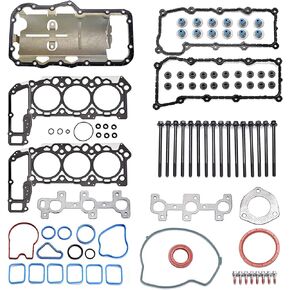LIMICAR MLS Cylinder Full Head Gasket Set with Head Bolts Compatible with 2002-2005 Liberty Dodge Ram 1500 2004-2005 Dodge Dakota Durango 2005 Grand Cherokee 3.7L Vin K