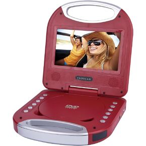 PROSCAN ELITE Portable DVD Player (7 Inch) - You Will Love This Pink Multimedia Player That Comes Complete With Earphones, Remote Control, and Convenient Carrying Handle | It Plays CD's, DVD's, MP3's.
