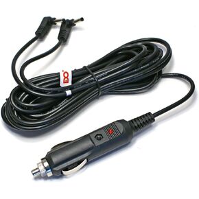 EDO Tech 11' Long Dc Vehicle Adapter Car Charger Power Cord for All Sylvania Insignia 7" 9" 11" Dual Screen Portable DVD Player