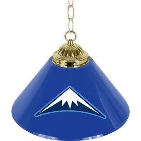 Trademark Global Pendant Light - Denver Nuggets Logo 14-Inch Single Hanging Lamp with Pull Chain for Bar, Garage, or Man Cave Accessories