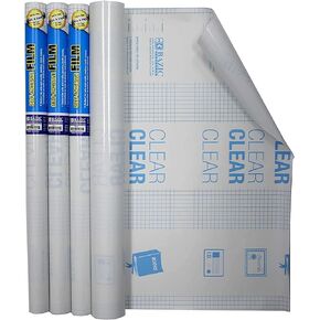 PowerTRC Clear Self Adhesive Bookcover | Easy to Use and Easy Peel Laminate Pack | Laminate and Protect Books, Papers, Posters, and Documents | 4 Pack