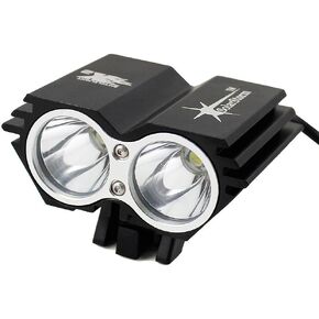 X2 5000Lm 2x CREE XML U2 LED Cycling Front Bicycle Bike Light HeadLight Headlamp