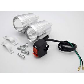 2PCS U2 30W LED مصباح أمامي، NAKAO دراجة نارية القيادة / أضواء الضباب، U2 LED ضوء الضباب مقاوم للماء العالمي للدراجات النارية المصباح الكهربائي الدراجة العمل القيادة كشافات بقعة مصباح + 1PCS تشغيل / إيقاف التبديل in Kuwait