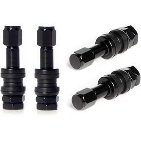Circuit Performance VS43 Black Bolt-in Valve Stems 43mm (Set of 4)