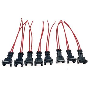 8 Pack Fuel Injector Connector Pigtail Wiring Plugs Clips Cut Splice for Bosch EV1 Any RC Replace EV1 OBD1