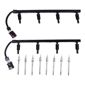 (8) Glow Plugs 4C3Z-12A342-AA (2) Glow Plug Harnesses 3C3Z-12A690-AA 3C3Z-12A690-BA Set Compatible with Ford Excursion F250 F350 F450 F550 6.0L 2003