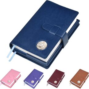 Double AA Big Book Cover & 12 Steps & 12 Traditions | Medallion Holder | by Galileo | Perfect Gift | Alcoholics Anonymous (Plain/Coin Pocket/Pink)