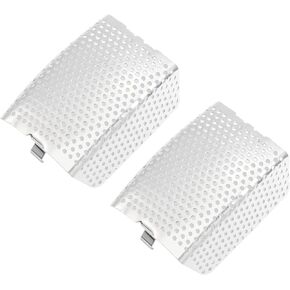 Motorcycle 1 Pair Front Caliper Brake Screen Inserted Covers Caliper Guards Caliper Brake Shield for Harley Touring, Road King, Electra Street Glide FLHT, FLHX & V-Road Models (Chrome)