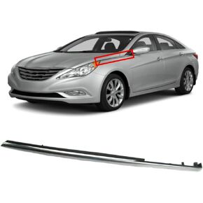 labwork Front Chrome Molding Trim Left Driver Side Replacement for Sonata 2011-2014