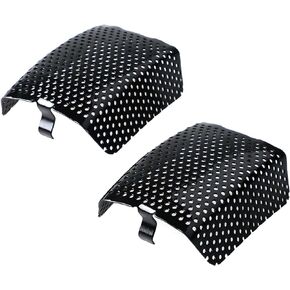Motorcycle 1 Pair Front Caliper Brake Screen Inserted Covers Caliper Guards Caliper Brake Shield for Harley Touring, Road King, Electra Street Glide FLHT, FLHX & V-Road Models (Chrome)