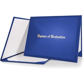 GraduationMall Handcrafted Imprinted Diploma Cover 6" x 8" （Black）
